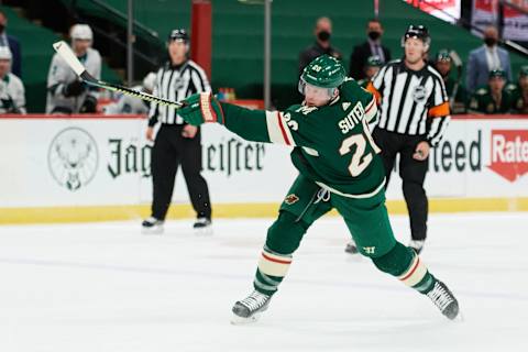 Ryan Suter #20 of the Minnesota Wild. (Photo by Hannah Foslien/Getty Images)