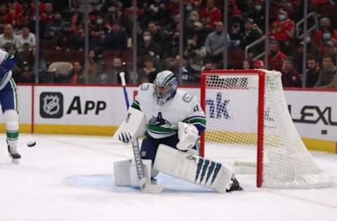 Vancouver Canucks goaltender Jaroslav Halak (41) Mandatory Credit: Dennis Wierzbicki-USA TODAY Sports