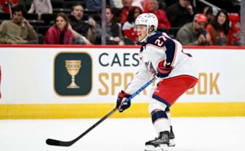 Adam Boqvist #27 of the Columbus Blue Jackets (Photo by G Fiume/Getty Images)