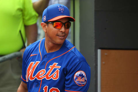 Manager Luis Rojas #19 of the New York Mets (Photo by Rich Schultz/Getty Images)