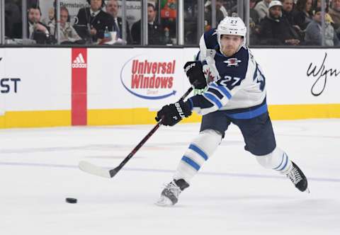 LAS VEGAS, NEVADA – MARCH 21: Nikolaj Ehlers Montreal Canadiens Max Domi (Photo by Ethan Miller/Getty Images)