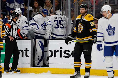 Mar 29, 2022; Boston, Massachusetts, USA; Toronto Maple Leafs   Mandatory Credit: Winslow Townson-USA TODAY Sports