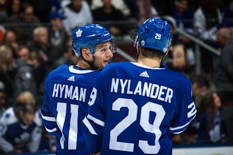 Toronto Maple Leafs – Zach Hyman and William Nylander (Photo by Kevin Sousa/NHLI via Getty Images)