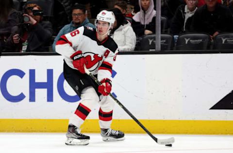 Jack Hughes #86, New Jersey Devils (Photo by Sean M. Haffey/Getty Images)