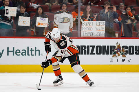 Trevor Zegras. (Photo by Christian Petersen/Getty Images)