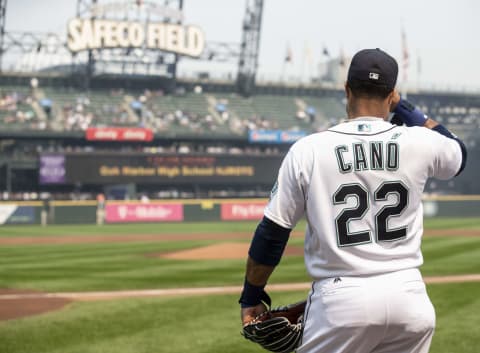 SEATTLE, WA – AUGUST 22: Robinson Cano #22 of the Seattle Mariners stands on the field before a game against the Houston Astros at Safeco Field on August 22, 2018 in Seattle, Washington. The Astros won the game 10-7. (Photo by Stephen Brashear/Getty Images)