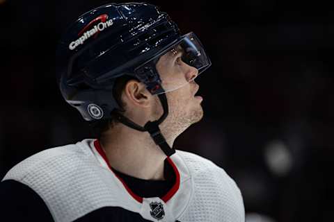 Connor McMichael, Washington Capitals (Photo by Scott Taetsch/Getty Images)