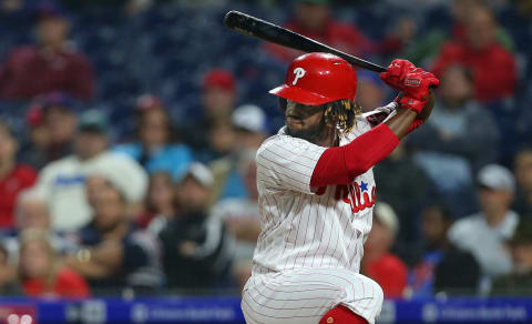 Herrera’s consistency at the plate is keeping him in the running for the batting title. Photo by Rich Schultz/Getty Images.