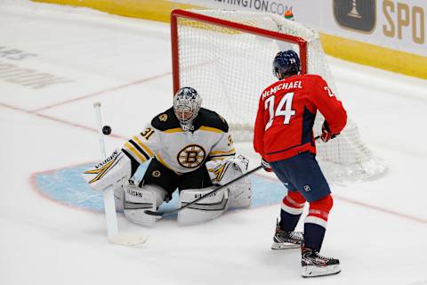 Connor McMichael, Washington Capitals Mandatory Credit: Geoff Burke-USA TODAY Sports