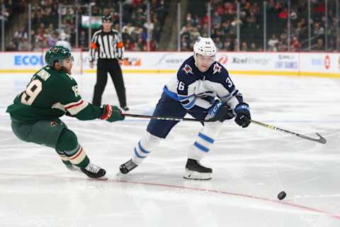 Winnipeg Jets, Ville Heinola (36) Mandatory Credit: Ben Ludeman-USA TODAY Sports