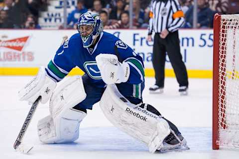 Vancouver Canucks, Roberto Luongo #1 (Photo by Marissa Baecker/Getty Images)