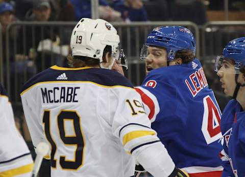 Brendan Lemieux #48 of the New York Rangers (Photo by Bruce Bennett/Getty Images)