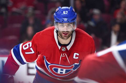 MONTREAL, QC – FEBRUARY 22: Look on Montreal Canadiens Left Wing Max Pacioretty (67) during the New York Rangers versus the Montreal Canadiens game on February 22, 2018, at Bell Centre in Montreal, QC (Photo by David Kirouac/Icon Sportswire via Getty Images)