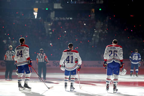 The Montreal Canadiens. (Photo by Mike Carlson/Getty Images)