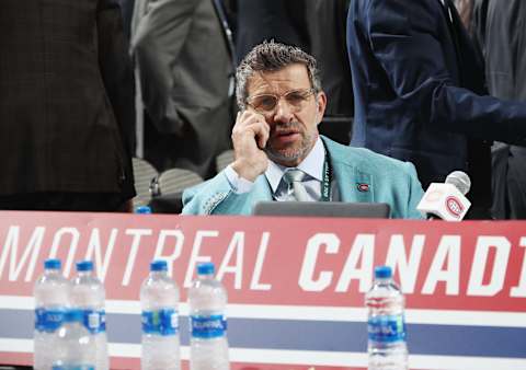 DALLAS, TX – JUNE 23: Marc Bergevin of the Montreal Canadiens attends the 2018 NHL Draft at American Airlines Center on June 23, 2018 in Dallas, Texas. (Photo by Bruce Bennett/Getty Images)