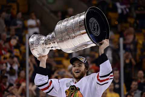 BOSTON, MA – JUNE 24: Michael Frolik #67 of the Chicago Blackhawks   (Photo by Harry How/Getty Images)