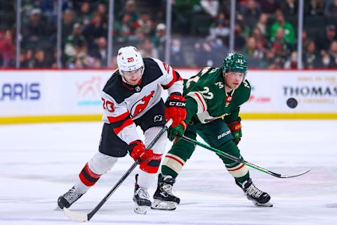 Minnesota Wild left wing Kevin Fiala (22): Harrison Barden-USA TODAY Sports