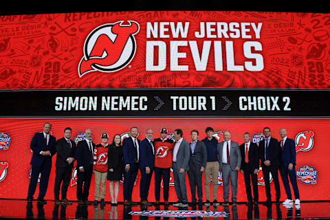 Simon Nemec is drafted by the New Jersey Devils. (Photo by Bruce Bennett/Getty Images)