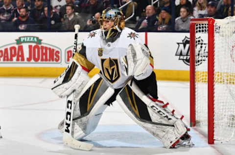 COLUMBUS, OH – MARCH 6: Goaltender Marc-Andre Fleury