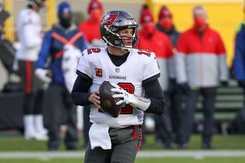 Tom Brady #12 of the Tampa Bay Buccaneers. (Photo by Dylan Buell/Getty Images)