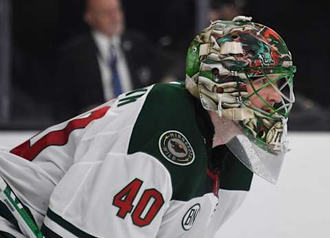 Devan Dubnyk #40 of the Minnesota Wild (Photo by Ethan Miller/Getty Images)