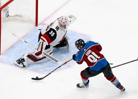 Darcy Kuemper #35 of the Arizona Coyotes (Photo by Jeff Vinnick/Getty Images)