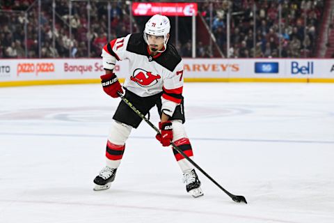 New Jersey Devils defenseman Jonas Siegenthaler (71): David Kirouac-USA TODAY Sports