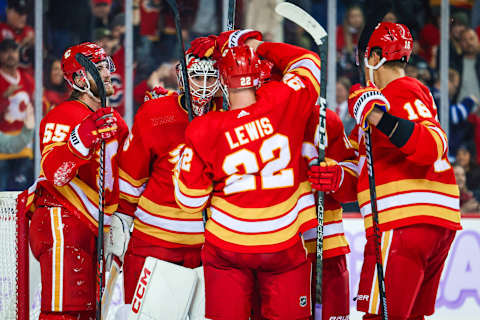 Calgary Flames, Jacob Markstrom (25). Mandatory Credit: Sergei Belski-USA TODAY Sports