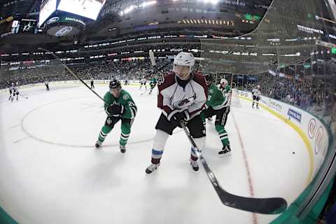 DALLAS, TX – OCTOBER 05: Erik Johnson #6 of the Colorado Avalanche in the second period during a preseason game at American Airlines Center on October 5, 2016 in Dallas, Texas. (Photo by Ronald Martinez/Getty Images)