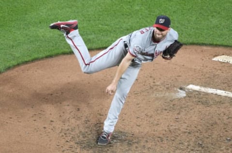 BALTIMORE, MD – MAY 30: Max Scherzer #31 of the Washington Nationals pitches during a baseball game against the Baltimore Orioles at Oriole Park at Camden Yards on May 30, 2018 in Baltimore, Maryland. The Nationals won 2-0. (Photo by Mitchell Layton/Getty Images)