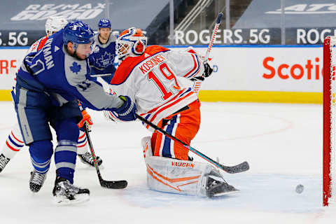 Edmonton Oilers goaltender Mikko Koskinen (19). Mandatory Credit: Perry Nelson-USA TODAY Sports