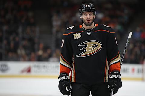 ANAHEIM, CALIFORNIA – MARCH 06: Ryan Kesler #17 of the Anaheim Ducks looks on during the third period of a game against the St. Louis Blues at Honda Center on March 06, 2019 in Anaheim, California. (Photo by Sean M. Haffey/Getty Images)