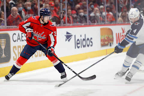 Connor McMichael, Washington Capitals Mandatory Credit: Geoff Burke-USA TODAY Sports