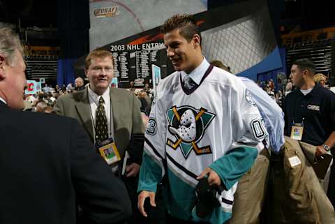 Ryan Getzlaf of the Mighty Ducks of Anaheim. (Photo by Doug Pensinger/Getty Images/NHLI)