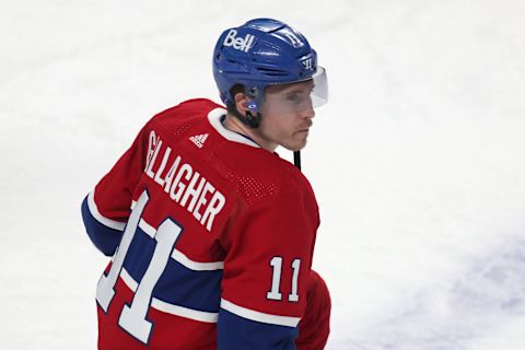 Apr 19, 2022; Montreal, Quebec, CAN; Montreal Canadiens right wing Brendan Gallagher. Mandatory Credit: Jean-Yves Ahern-USA TODAY Sports