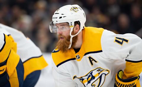 Ryan Ellis #4 of the Nashville Predators  (Photo by Rich Gagnon/Getty Images)