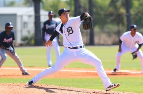 LAKELAND, FL – MARCH 06: Detroit Tigers prospect Franklin Perez