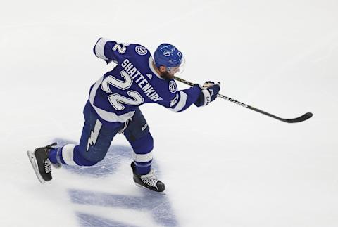 Kevin Shattenkirk #22 of the Tampa Bay Lightning. (Photo by Bruce Bennett/Getty Images)