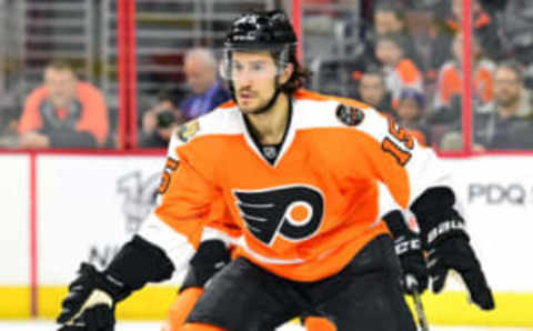 Philadelphia Flyers defenseman Michael Del Zotto (15) in Flyers signature orange (Eric Hartline-USA TODAY Sports)