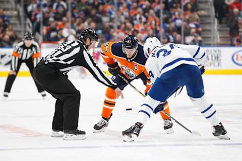 EDMONTON, AB – NOVEMBER 30: Connor McDavid #97 of the Edmonton Oilers . (Photo by Codie McLachlan/Getty Images)