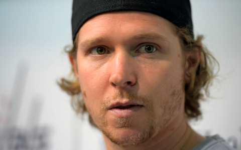 ARLINGTON, VA – APRIL 26: Washington Capitals center Nicklas Backstrom (19) at a press conference at their training facility in Arlington, VA on April 26, 2019 . (Photo by John McDonnell/The Washington Post via Getty Images)