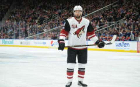 NHL Trade Deadline: Arizona Coyotes centre Martin Hanzal (11) is seen out on the ice as they play against the Edmonton Oilers during the second period at Rogers Place. Mandatory Credit: Walter Tychnowicz-USA TODAY Sports