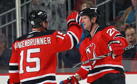 Jamie Langenbrunner of the New Jersey Devils (Photo by Bruce Bennett/Getty Images)