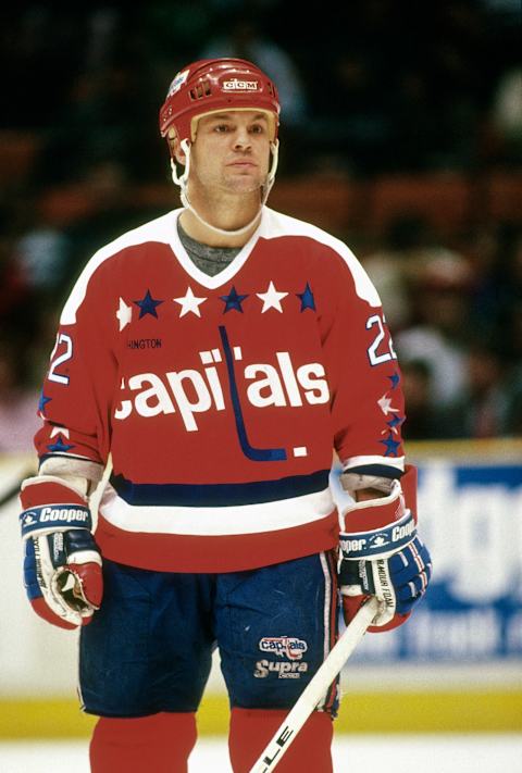 Dino Ciccarelli, Washington Capitals (Photo by Focus on Sport/Getty Images)