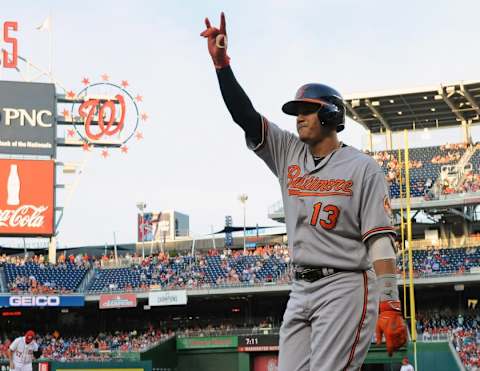 Aug 24, 2016; Washington, DC, USA; Baltimore Orioles third baseman 