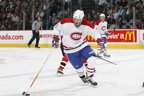 OTTAWA, CANADA – SEPTEMBER 28: Left winger Mike Ribeiro #71 of the Montreal Canadiens (Photo by Phillip MacCallum/Getty Images)