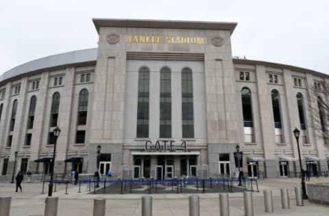 Dec 26, 2015; Bronx, NY, USA; General view of Yankee Stadium prior to the 2015 New Era Pinstripe Bowl between Indiana Hoosiers and the Duke Blue Devils. Mandatory Credit: Rich Barnes-USA TODAY Sports