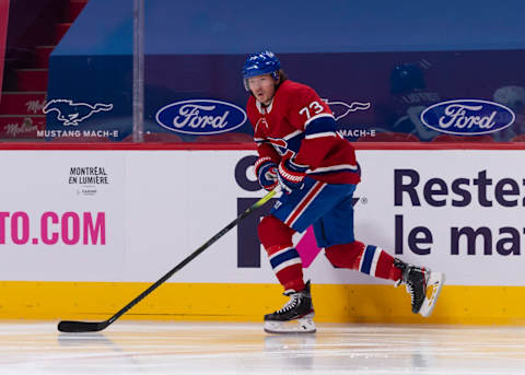 Tyler Toffoli #73 of the Montreal Canadiens. (Photo by Minas Panagiotakis/Getty Images)