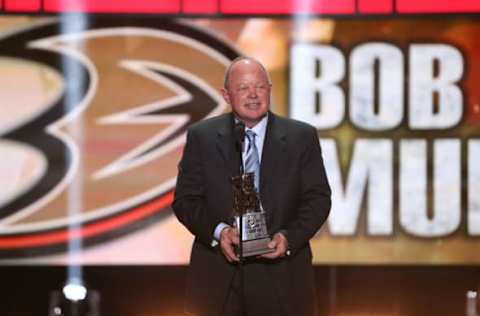 LAS VEGAS, NV – JUNE 24: General Manager Bob Murray of the Anaheim Ducks speaks onstage after winning the award for General Manager of the Year during the 2014 NHL Awards at the Encore Theater at Wynn Las Vegas on June 24, 2014, in Las Vegas, Nevada. (Photo by Andre Ringuette/NHLI via Getty Images)