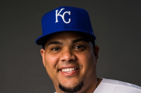 SURPRISE, AZ – FEBRUARY 20: Brayan Pena of the Kansas City Royals poses for a portrait at the Surprise Sports Complex on February 20, 2017 in Surprise, Arizona. (Photo by Rob Tringali/Getty Images)